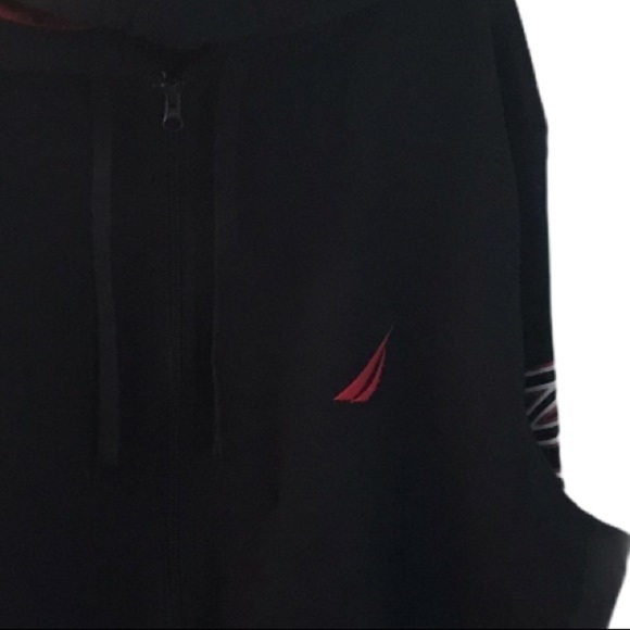 NAUTICA Zip Up Hoodie with Large Arm Spellout - Picture 8 of 11